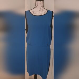 5/$25 LOFT Blue and Black Dress